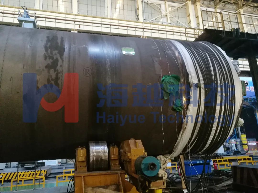 直徑3463mm，壁厚143.5mm，熱處理溫度595-620